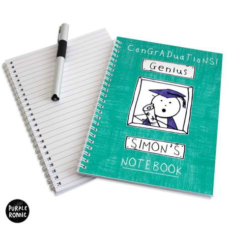 Personalised Purple Ronnie A5 Graduation Notebook £7.99